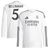 Maglia da Calcio a Maniche Lunghe Real Madrid Bellingham 5 Casa 2024-25 per Uomo